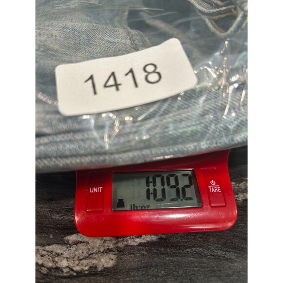 Wrangler Mens Jeans Relaxed Fit Straight 38x27 Blue Faded - Picture 10 of 10